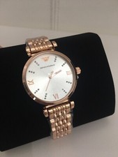 Relógio Emporio Armani luxuoso ouro rosa aço inoxidável, usado comprar usado  Enviando para Brazil