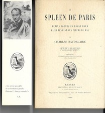 Baudelaire spleen paris d'occasion  Mamers