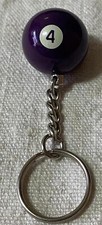 🚨🚨Bola de Bilhar n.º4, Boule de bilhar, porta-chaves, Chaveiro porte-clés, usado comprar usado  Enviando para Brazil