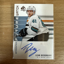 2019-20 SP Autêntico Future Watch Rookies /999 Lean Bergmann #208 Rookie Auto RC comprar usado  Enviando para Brazil