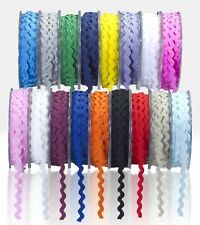 Carretel de corte trança fita RIC RAC rolos 20 metros 6 mm costura decoração casamento artesanato, usado comprar usado  Enviando para Brazil