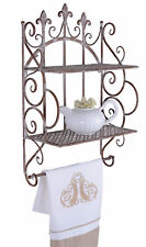 Estante de Pared Presentación Hierro Estantería Metal Aparador Baño Antiguo, usado comprar usado  Enviando para Brazil