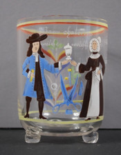 Glas becher emaillemalerei gebraucht kaufen  Erfurt