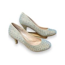 Sapatos de Noiva De Blossom Collection Bertha-9 Salto Cristal Strass Tamanho 7.5 Bomba comprar usado  Enviando para Brazil