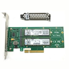 Placa de expansão ANM22PE08 NVMe SSD PCIe 3.0 x8 a M.2 porta dupla com dissipador de calor, usado comprar usado  Enviando para Brazil