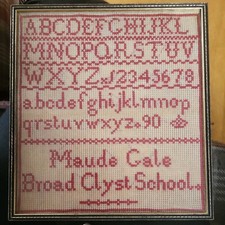 Antique sampler maude for sale  BRIXHAM