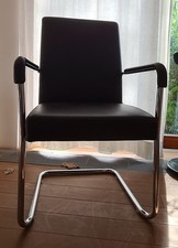 Freischwingerstühle leder gep gebraucht kaufen  Stahnsdorf
