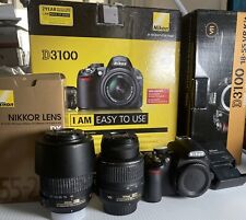 Kit Nikon D3100 14.2MP com AF-S DX ED VR G 18-55 + 55-200mm BAIXA contagem de obturador 1473 comprar usado  Enviando para Brazil