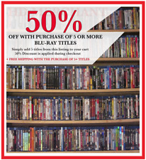 Lot 2 Blu-rays 50% OFF WITH PURCHASE OF 5 OR MORE BLU-RAY TITLES + Free Shipping comprar usado  Enviando para Brazil