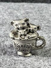 Estatueta vintage australiana OZ chá de estanho para três coalas em uma xícara de chá comprar usado  Enviando para Brazil