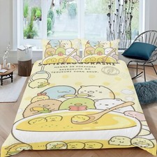 3 peças conjuntos de roupa de cama Sumikko Gurashi conjuntos de capa de edredom estações para crianças leves comprar usado  Enviando para Brazil