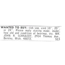 John schnaidt slab for sale  Hinckley
