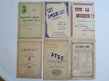 Lots partitions vieilles d'occasion  Lambersart