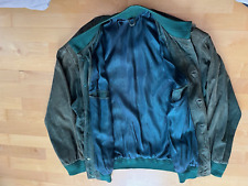 Lederjacke blouson dunkelgrün gebraucht kaufen  Bergisch Gladbach