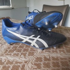 Usado, Asics - Menace 3 - Chuteiras de futebol preto/azul/branco - 1111A084- EUA masculinas 14, AU 13 comprar usado  Enviando para Brazil