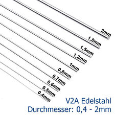Federstahldraht Durchmesser 0,4 - 2mm Federdraht V2A Edelstahl Rostfreier Draht, usado comprar usado  Enviando para Brazil