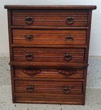 Boneca infantil antiga feita à mão 1902 5 gavetas cômoda peitoral 9,75" de altura comprar usado  Enviando para Brazil
