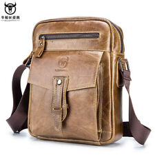 Usado, BULLCAPTAIN Bolsa de Ombro Masculina de Couro Messenge Casual Bolsa de Viagem de Negócios  comprar usado  Enviando para Brazil