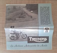 Triumph depliant publicitaire d'occasion  Prissé