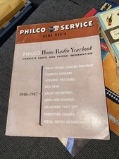 1946-47 Raro VINTAGE PHILCO Anuário Casa RÁDIO & Informações Fono MANUAL, usado comprar usado  Enviando para Brazil
