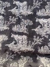 Pair curtains handprinted for sale  THAMES DITTON