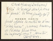 Roger hanin autographe d'occasion  Coulans-sur-Gée