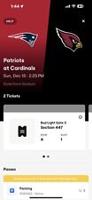 Patriots arizona cardinals for sale  Phoenix