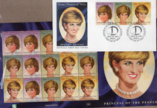 MINI FOLHA MOEDA MARSHALL ISLAND P1997 PRINCESA DIANA COM PASTA FDC MNH, usado comprar usado  Enviando para Brazil