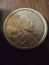 RARA MONEDA DE UN DÓLAR SACAGAWEA 2000 P LIBERTAD DE EE. UU. COLOR ORO segunda mano  Embacar hacia Argentina