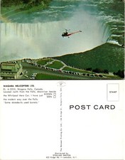 Cartão postal de helicóptero sobre as Cataratas do Niágara Canadá, usado comprar usado  Enviando para Brazil
