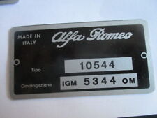 Typenschild schild alfa gebraucht kaufen  Deutschland