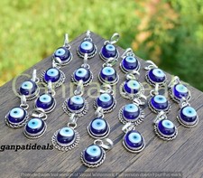 Pingente de pedra preciosa Evil Eye 5 peças lote atacado 925 joias folheadas a prata comprar usado  Enviando para Brazil