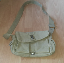 Schultertasche leinen sandfarb gebraucht kaufen  Mittweida