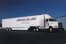 Cartão postal vintage original Truck American Van Lines comprar usado  Enviando para Brazil