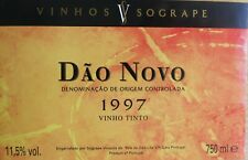 Etichetta vino PORTOGALLO Dao Novo 1997 vinho Tinto SOGRAPE VINHOS PORT comprar usado  Enviando para Brazil