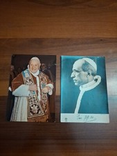 Coppia cartoline papa usato  Rancio Valcuvia