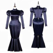 Sissy Girl Maid lockable Black Satin fishtail Dress Cosplay Costumes Tailor-made comprar usado  Enviando para Brazil