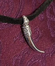 Massiver tigerzahn anhänger gebraucht kaufen  Nürnberg