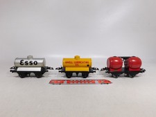 Usado, DT779-1 #3x Hornby Meccano Gauge 0 Tank Wagon Esso Shell carrinho de barril de vinho SNCF comprar usado  Enviando para Brazil
