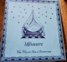 Vintage Maderite 2 Fronhas Recortadas Nº 110 Borboleta 42 X 36 EUA comprar usado  Enviando para Brazil