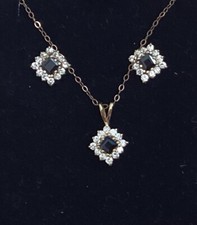 Sapphire pendant earring for sale  FRINTON-ON-SEA