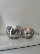 Two glass tealight for sale  HARLOW