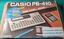 Computador de bolso Casio PB-410 antigo, com linguagem de programação básica - CAIXA ABERTA comprar usado  Enviando para Brazil
