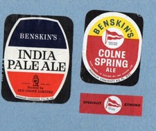 Beer labels benskins for sale  MARKFIELD