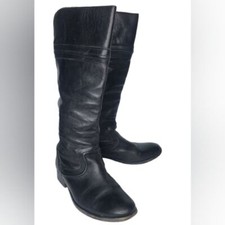 Bota alta de montar Frye Melissa Trapunto de cuero granulado talla 6,5 segunda mano  Embacar hacia Mexico