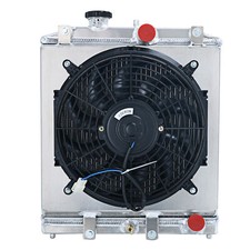 Usado, Ventilador de cobertura de radiador 4 fileiras para 1992-2000 Honda Civic Del Sol EK Integra DB DC US comprar usado  Enviando para Brazil