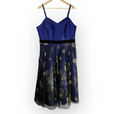 Vestido Disney The Dress Shop 50º Castelo da Cinderela Fogos de Artifício Tamanho 18 Ouro Roxo comprar usado  Enviando para Brazil