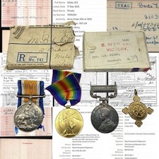 Ww1 medal duo for sale  SOUTHAMPTON