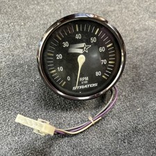 Tacômetro Stratos Extreme Bass Boat ouro preto RPM 8000 rpm 4 3/8” comprar usado  Enviando para Brazil