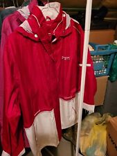 Regenjacke rot weiß gebraucht kaufen  Bonn